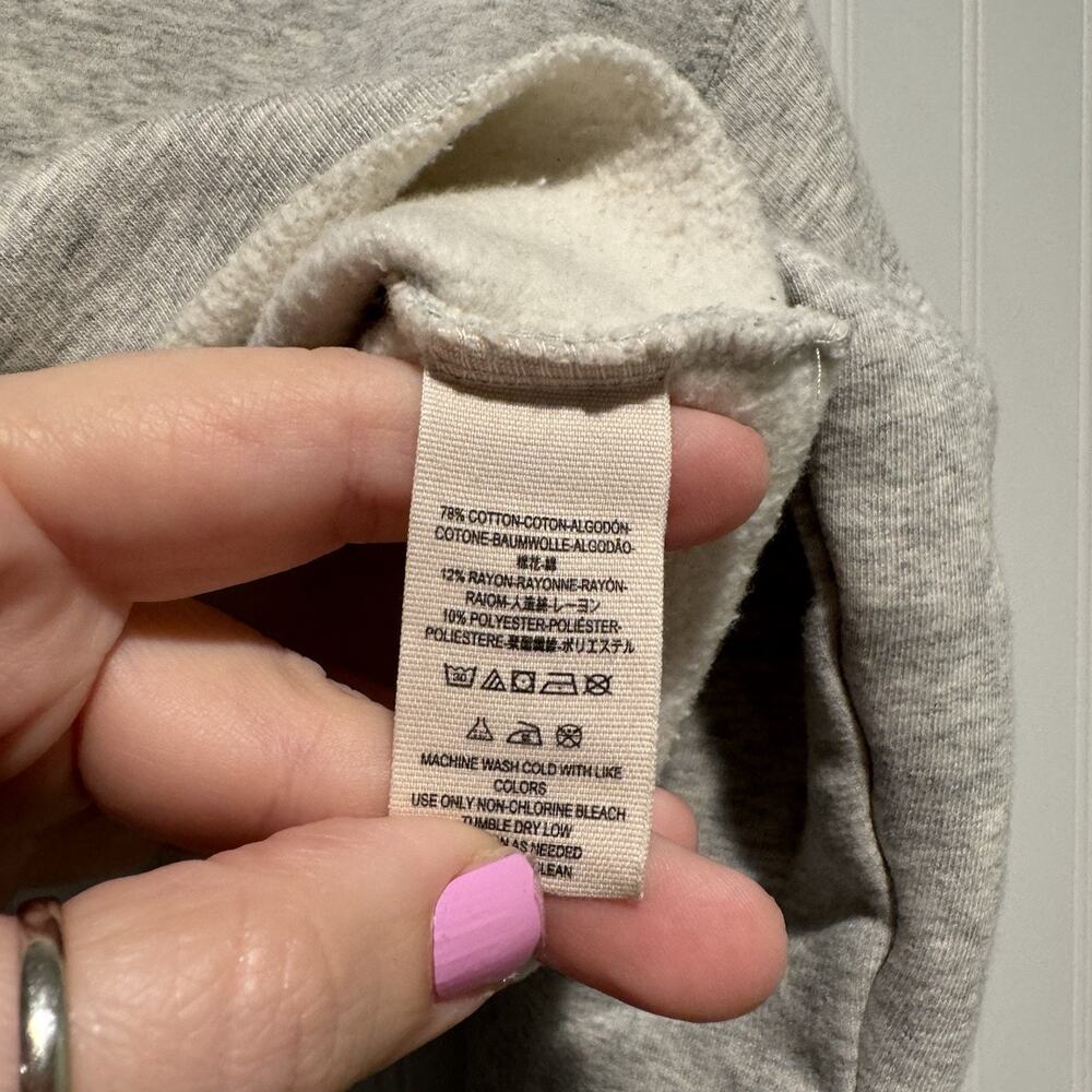 Free People Baldwin Cropped Hoodie Sweatshirt Size XS - Picture 6 of 7